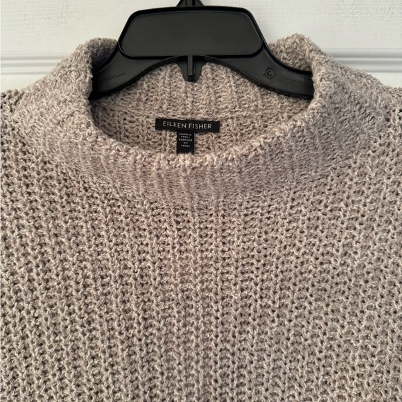 Eileen Fisher Tan (Wheat) Womens Peruvian Organic Cotton Boucle Box-Top Size XXS - Picture 10 of 13